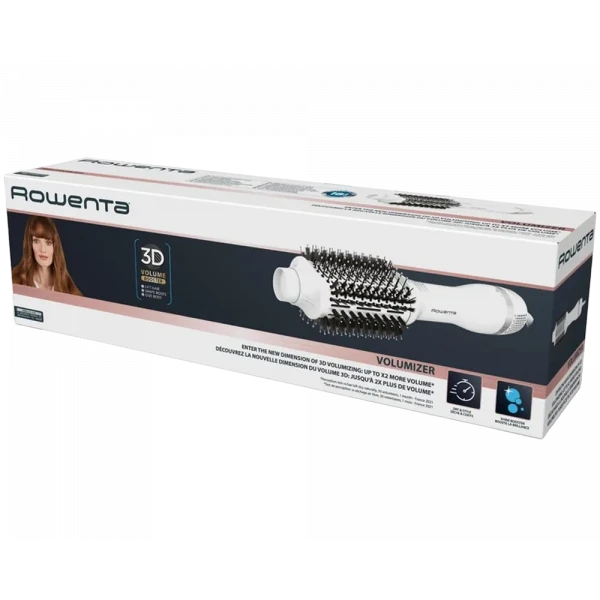 Uscător de păr-perie Rowenta CF6130F0, 800W, Alb