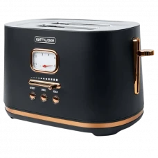 Toaster MUSE MS-130 BC, Negru | Auriu