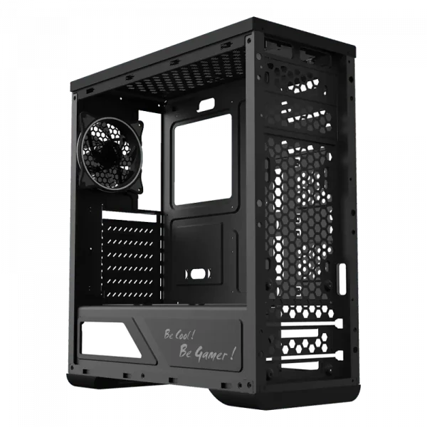 Компьютерный корпус Gamemax Shine, Midi-Tower, Без блока питания, Чёрный