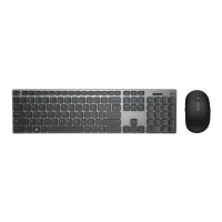 Set Tastatură + Mouse DELL KM717, Fără fir, Negru/Gri
