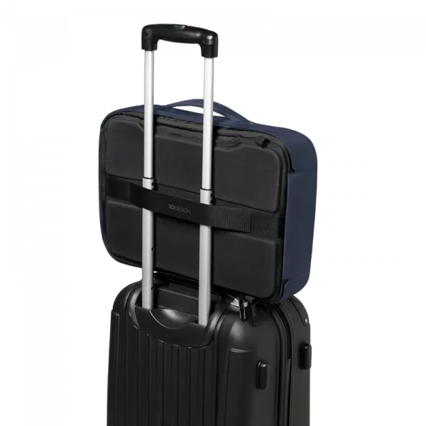 Rucsac pentru Laptop Bobby Bizz, Piele artificială, Albastru închis