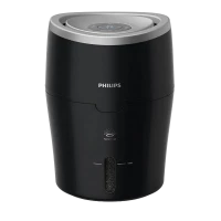 Umidificator de aer PHILIPS Series 2000 HU4813/10, Negru