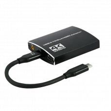 Видеокабель Cablexpert A-CM-HDMIF2-01, USB 3.1 Type-C (F) - 2 x HDMI (F), 0.15 м, Чёрный