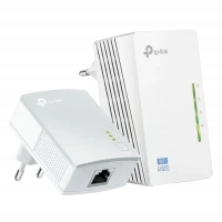 Wi-Fi + Powerline adapter TP-LINK TL-WPA4220 KIT, AV600, 600 Mbps, Alb
