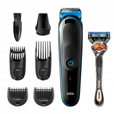 Trimmer pentru bărbați Braun MGK3245, Negru | Albastru