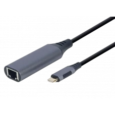 Адаптер USB Cablexpert A-USB3C-LAN-01, USB Type-C (M) - , 0,15м, Серый