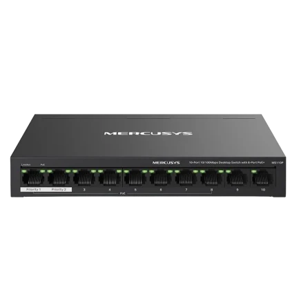 Comutator PoE MERCUSYS MS110P, 8x IEEE 802.3af/at