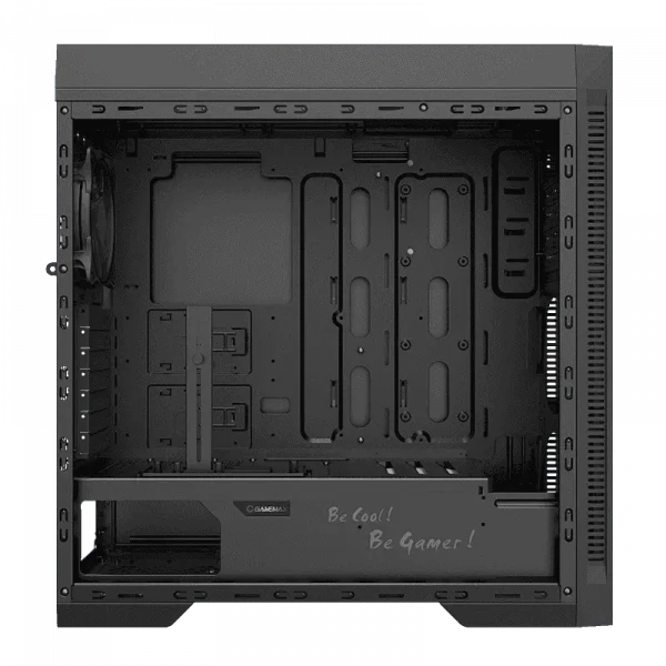 Компьютерный корпус Gamemax Abyss TR, Midi-Tower, Без блока питания, Чёрный