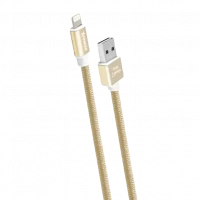 Кабель для зарядки и синхронизации Xpower Lightning Cable, Metal, USB Type-A/micro-USB, 1м, Золотистый