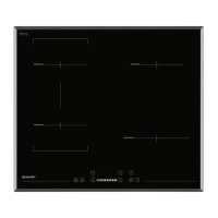 Plită cu inducție Sharp KH6I27CS00EU, Negru