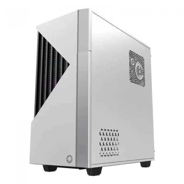 Компьютерный корпус Gamemax Contac COC, Midi-Tower, Без блока питания, Белый | Черный
