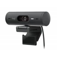 Веб-камера Logitech BRIO 500, Full-HD 1080P, Серый