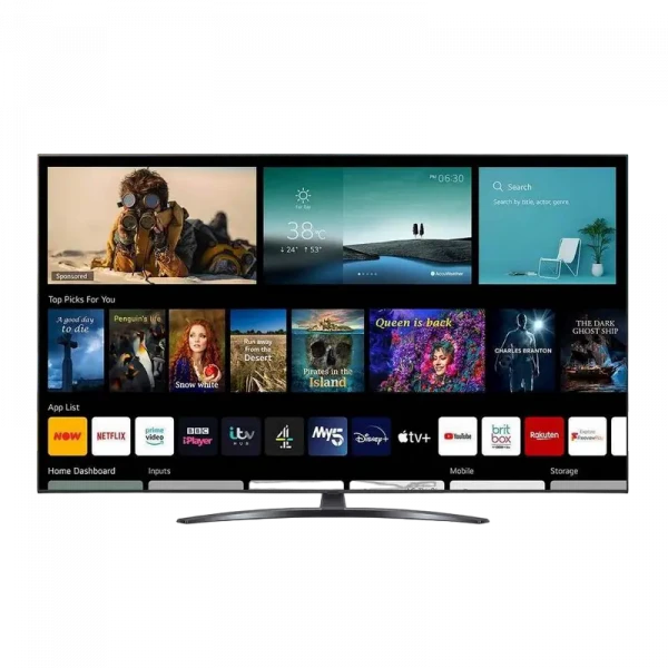 65 LED SMART Телевизор LG 65UP78006LB, 3840x2160 4K UHD, webOS, Чёрный