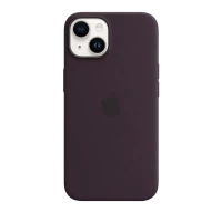 Husă Apple iPhone 14 Silicone Case with MagSafe, Negru-Violet