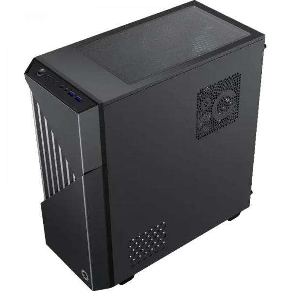 Компьютерный корпус Gamemax Contac COC, Midi-Tower, Без блока питания, Черный/Серый