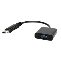 Видеоадаптер Cablexpert AB-DPM-VGAF-02, DisplayPort (M) - VGA D-Sub, 0,15м, Чёрный