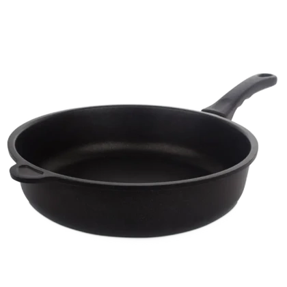 Сотейник AMT Gastroguss AMT-728-E, 3,8л, 28см, Чёрный