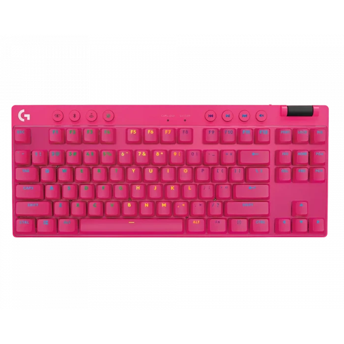 Клавиатура Logitech G Pro X TKL, Проводное / беспроводное, Розовый