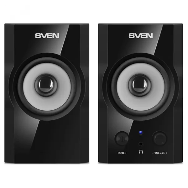 Компьютерные колонки 2.0 SVEN SPS-605, Чёрный