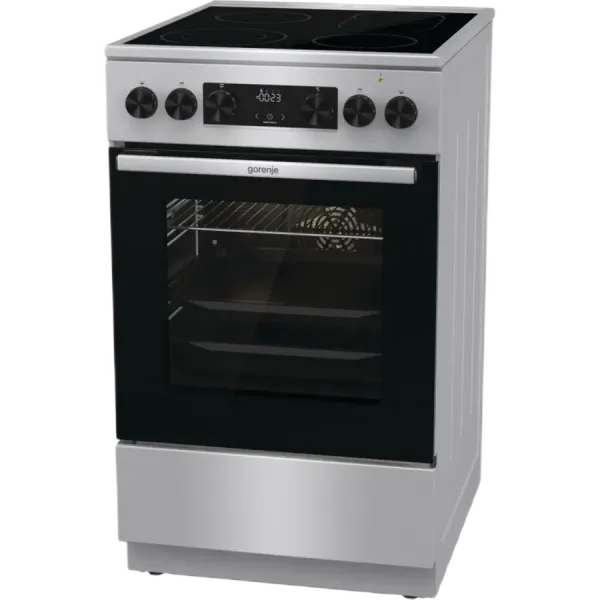 Plită electrică Gorenje GECS 5C70 XA, Argintiu