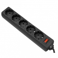 Prelungitor electric Ultra Power UP3-AF-6PPB, 5 Prize, 1,8m, Negru