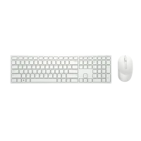 Set Tastatură + Mouse DELL KM5221W, Fără fir, Alb