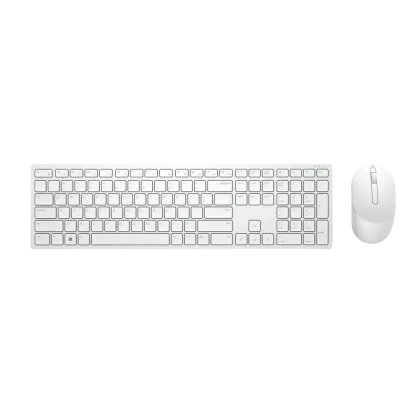 Клавиатура и мышь DELL KM5221W, Беспроводное, Белый