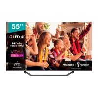 55 QLED SMART TV Hisense 55A7GQ, 3840x2160 4K UHD, VIDAA U OS, Gri
