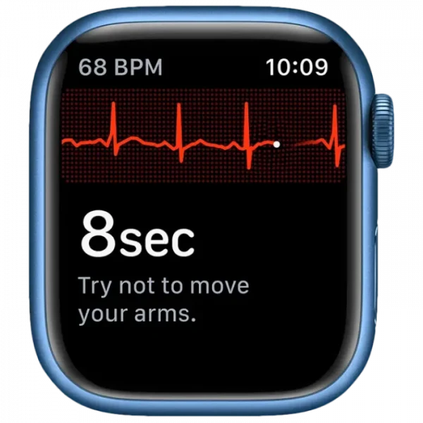 Ceas inteligent Apple Watch Series 7 GPS, 41mm, Albastru