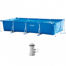 Piscină cu cadru metalic Intex, 7127L, Albastru, 28274