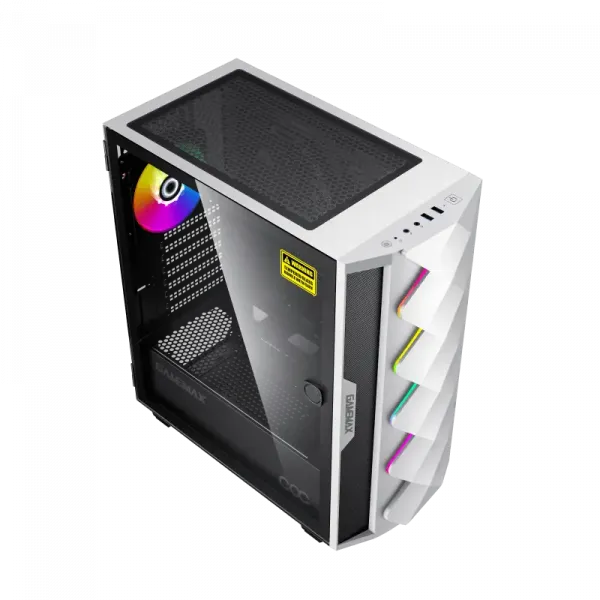 Компьютерный корпус Gamemax Diamond COC, Midi-Tower, Без блока питания, Белый