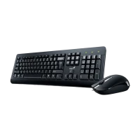 Клавиатура и мышь Genius KM-160, Проводное, Чёрный