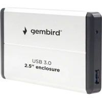 Carcasă externă Gembird EE2-U3S-2-S, Argintiu (EE2-U3S-2-S)