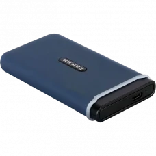SSD portabil extern Transcend ESD370C, 1 TB, Albastru Marin (TS1TESD370C)