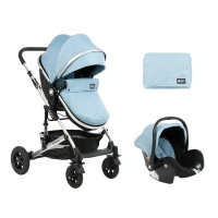 Cărucior 3-în-1 Kikka Boo Amaia, Albastru