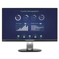Монитор PHILIPS 258B6QUEB / 25 дюймов / IPS 2560 x 1440 QHD / Черный/Серебристый