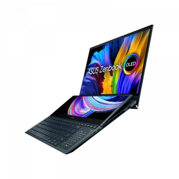 Laptop 15,6 ASUS Zenbook Pro Duo 15 OLED UX582HM, Celestial Blue, Intel Core i7-11800H, 16GB/1024GB, Windows 11 Pro