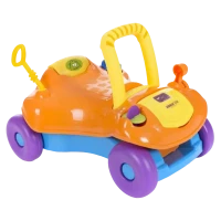 Mașina pentru copii 2-în-1 Kikka Boo Ride-On, Portocaliu