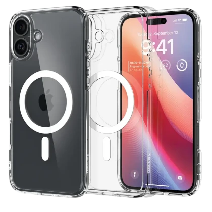 Spigen iPhone 16, Ultra Hybrid Mag Magsafe, White
