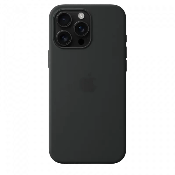 Чехол Apple iPhone 16 Pro Max Silicone Case with MagSafe, Чёрный