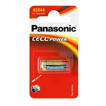 Батарейки Panasonic 4SR-44L, SR44 , 180мА·ч, 1шт.