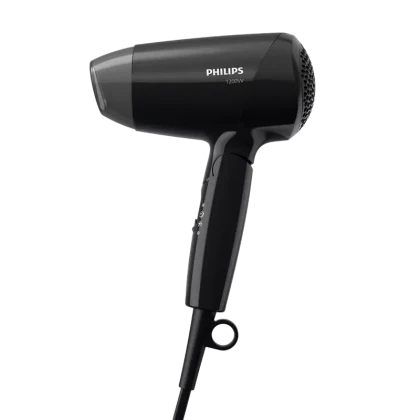 Компактный фен Philips EssentialCare BHC010/10, 1200 Вт, Чёрный