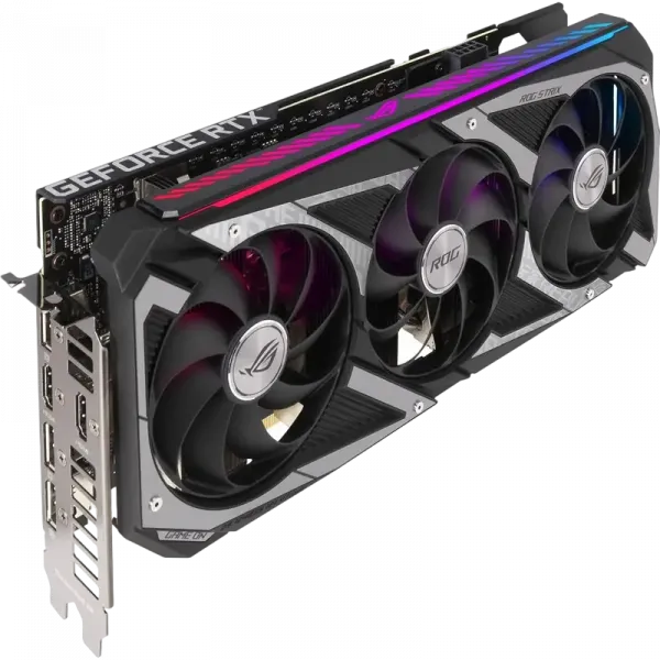 Видеокарта ASUS ROG-STRIX-RTX3060-O12G-V2-GAMING, 12ГБ GDDR6 192бит