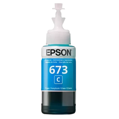 Контейнер с чернилами Epson T673, 70мл, Голубой