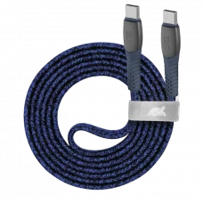 Cablu de încărcare și date Rivacase PS6105, USB Type-C/USB Type-C, 1,2m, Albastru