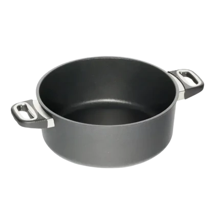 Кастрюля AMT Gastroguss I-1228-E, 5,5л, 28см, Grey