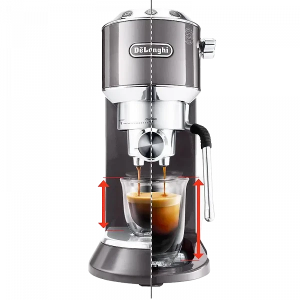 Cafetiera manuala DeLonghi EC885.GY, 1300W, Gri