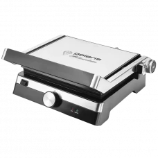 Электрический Гриль Polaris PGP1902, 2000Вт, Серебристый