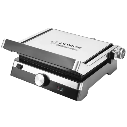 Электрический Гриль Polaris PGP1902, 2000Вт, Серебристый