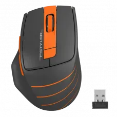 Mouse Wireless A4Tech FG30, Negru/Portocaliu